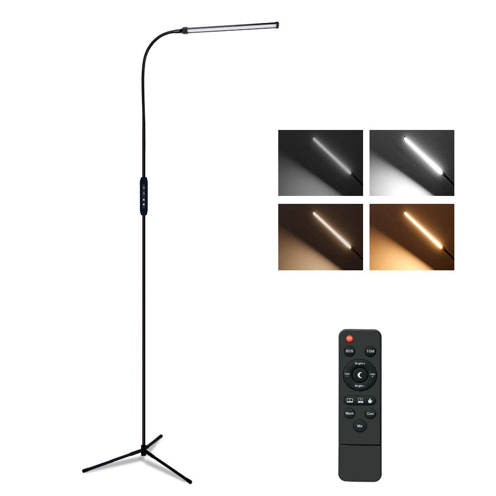 Dimmable LED Floor Lamp Adjustable Gooseneck for Living Room view 8
