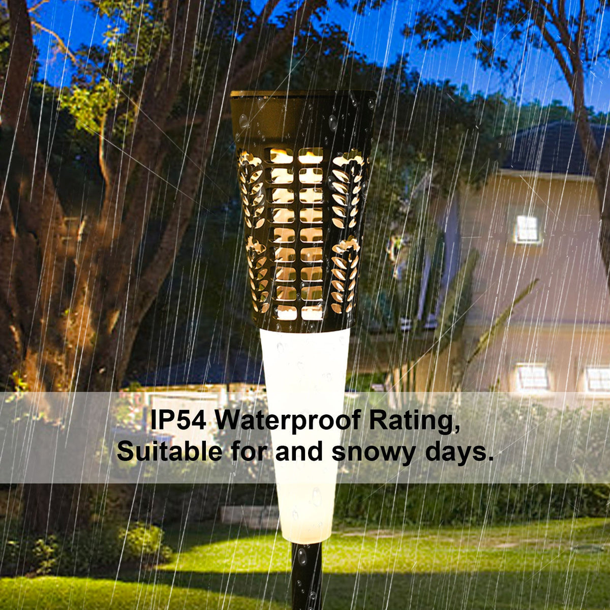 Waterproof LED Solar Pathway Lights RGB Warm White for Garden Yard view 4
