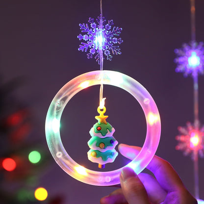 3M 100 LED Christmas Window Curtain Lights for Window and Party Decor view 6