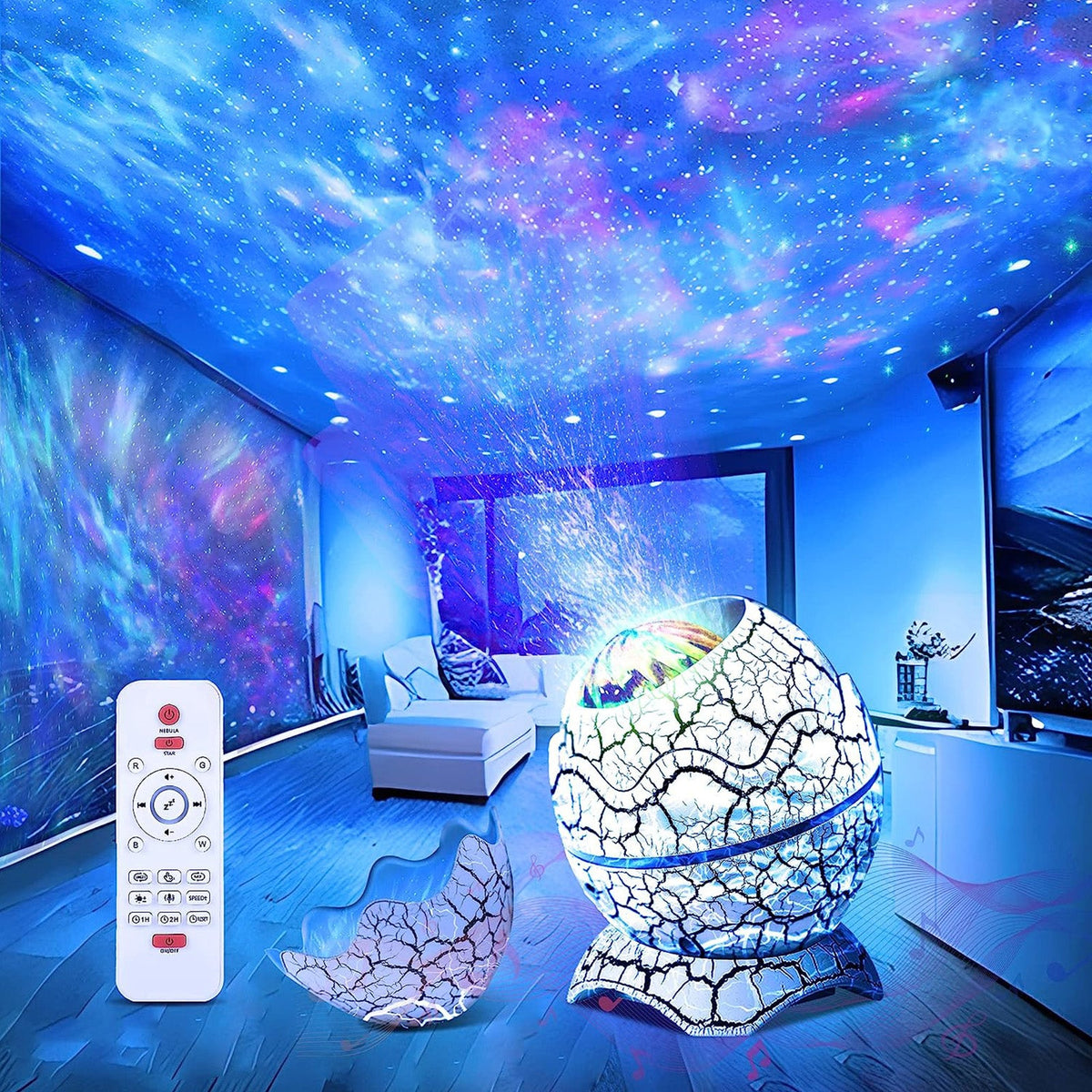 LED Star Galaxy Projector Lamp for Bedroom Ceiling and Room Decor view 3