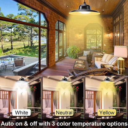 Remote Control Solar Pendant High Bay Light for Garden Yard and Patio view 4