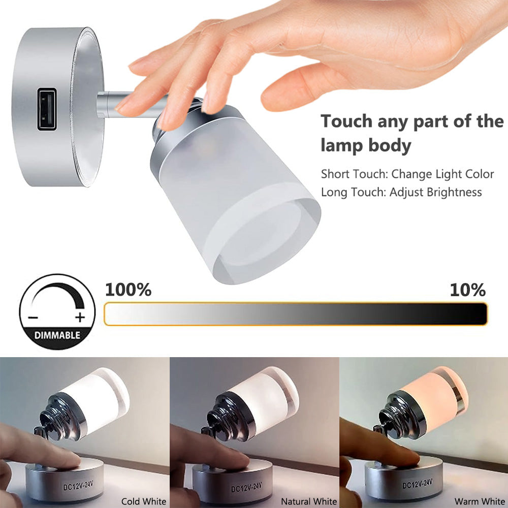 12 to 24V LED Reading Light for Bed Desk and Travel Reading Use view 4