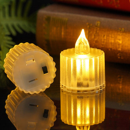Flameless Crystal Acrylic Candle Lights for Home Table and Party Decor view 4