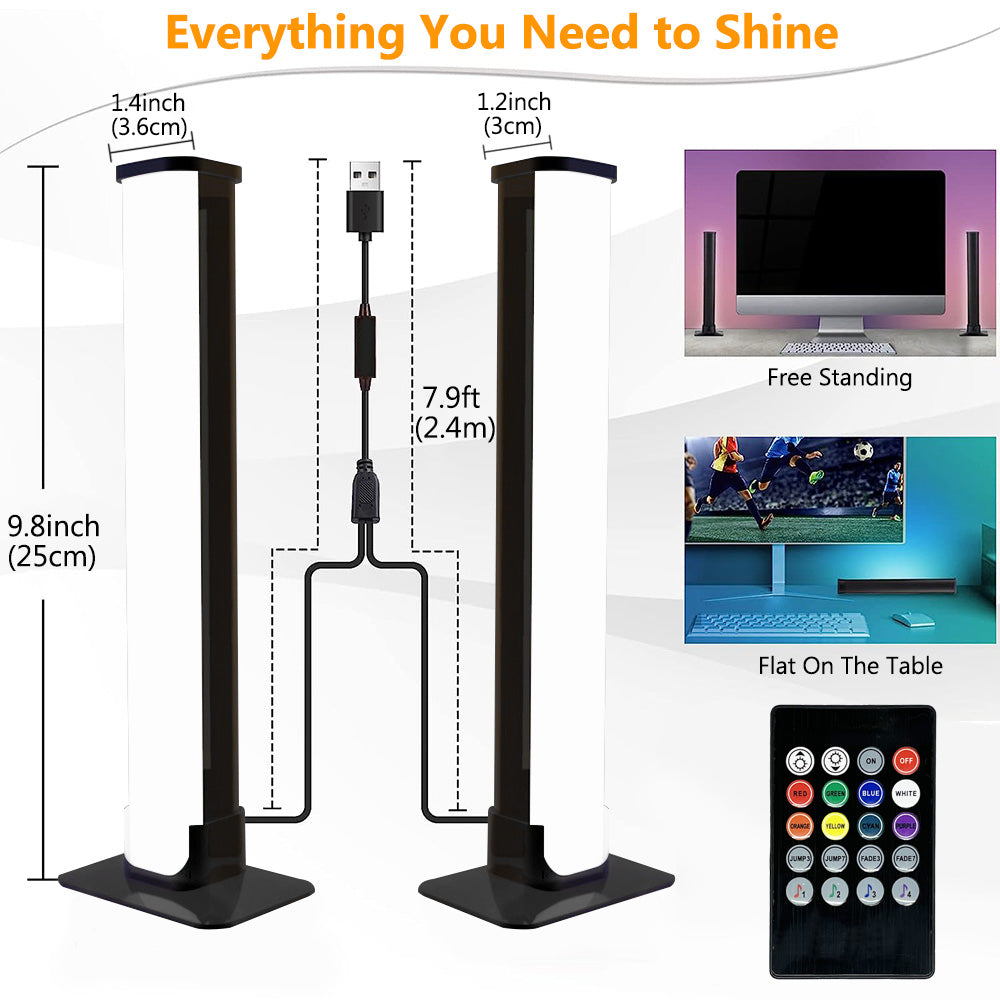 RGB LED Light Bar for Gaming Setup Desk TV Backlight and Room Decor view 4