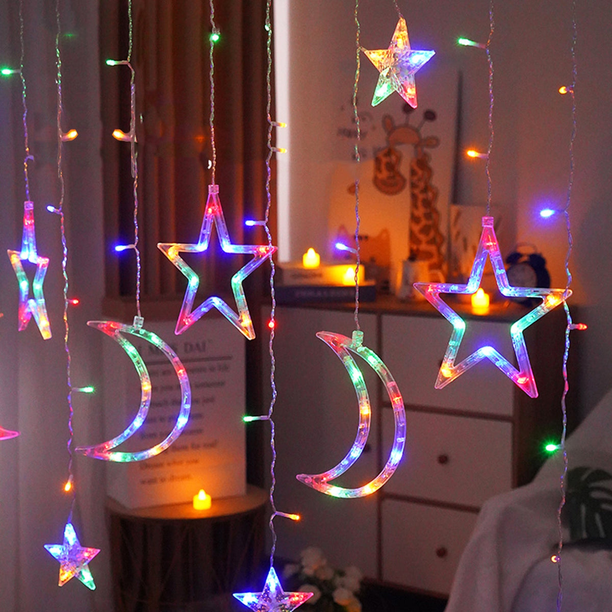 Waterproof LED Curtain Icicle String Light 3M 120LEDs for Window Decor view 8