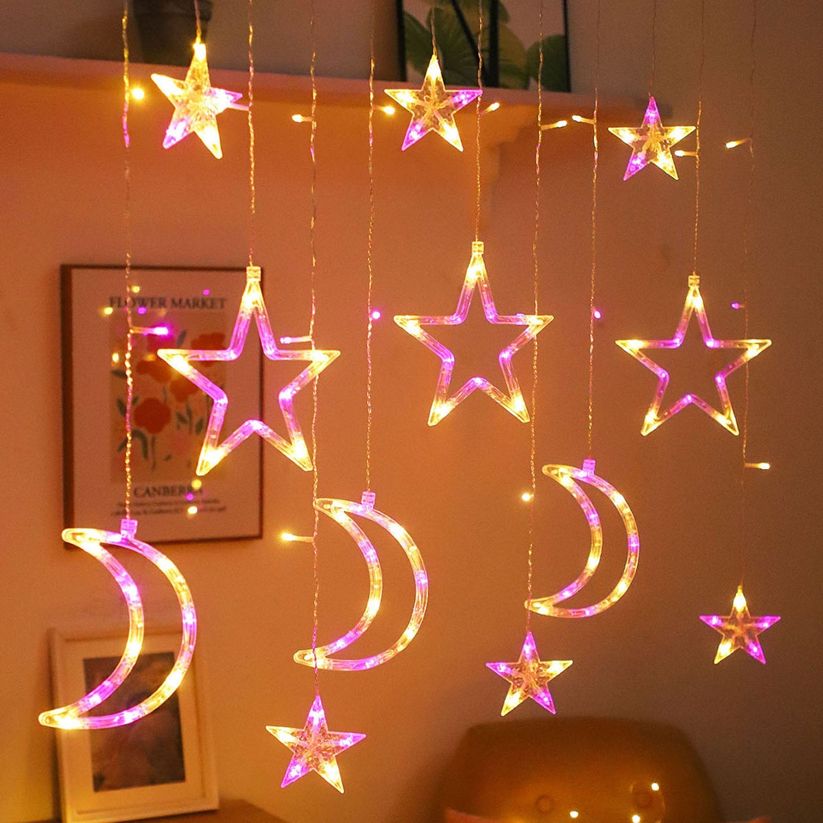 Waterproof LED Curtain Icicle String Light 3M 120LEDs for Window Decor view 13
