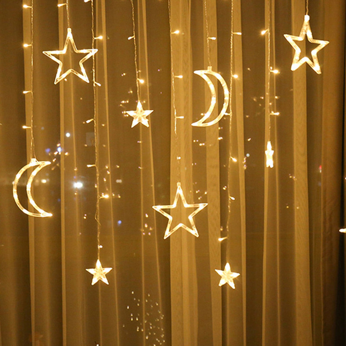 Waterproof LED Curtain Icicle String Light 3M 120LEDs for Window Decor view 3