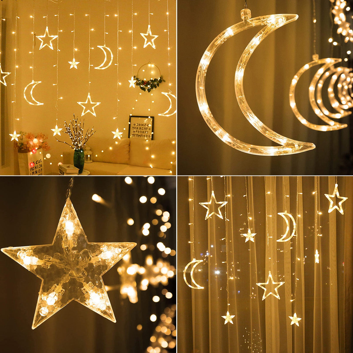 Waterproof LED Curtain Icicle String Light 3M 120LEDs for Window Decor view 4