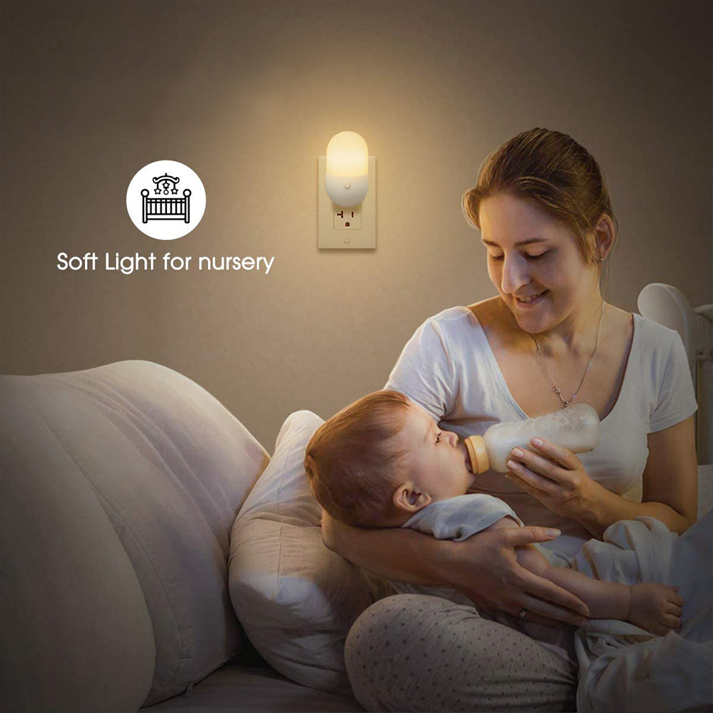 Plug in LED Night Light Lamp for Bedroom Hallway and Bathroom view 5