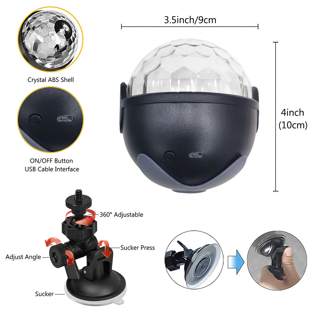 LED Sound Activated Disco Party Lights for Home Parties and Events view 8