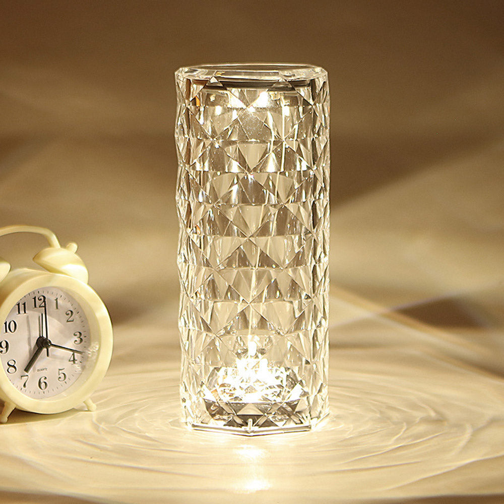 LED Rose Crystal Table Lamp for Bedroom Nightstand and Desk Decor view 5
