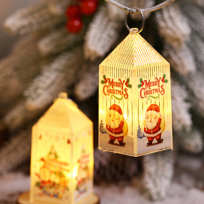 Christmas Portable Mini Hanging Lanterns for Home and Garden Decor view 5