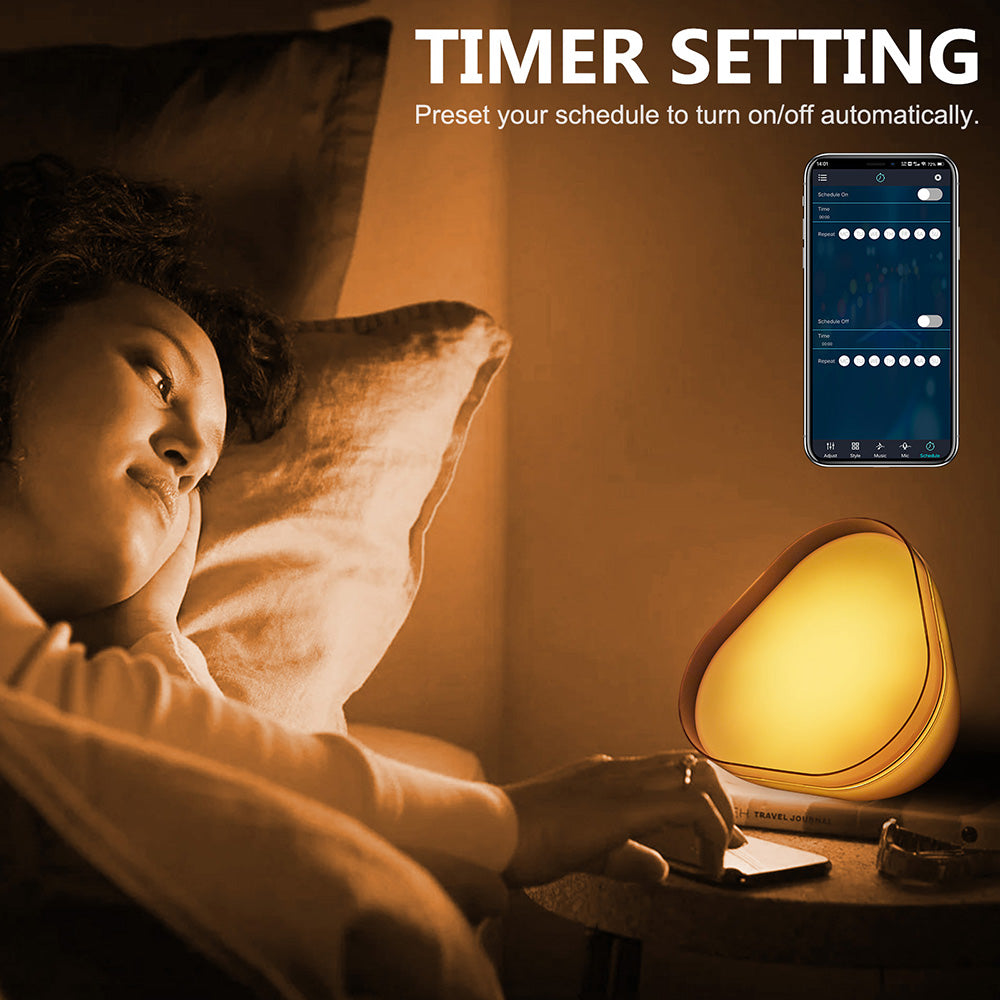LED Smart Light Table Lamp for Bedroom Nightstand and Desk Decor view 5