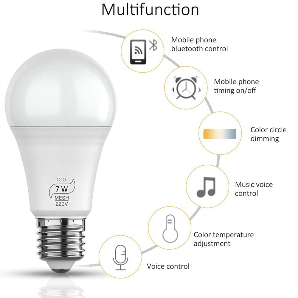 Bluetooth Smart LED Bulb for Home Lighting and Bedroom Lamps view 3