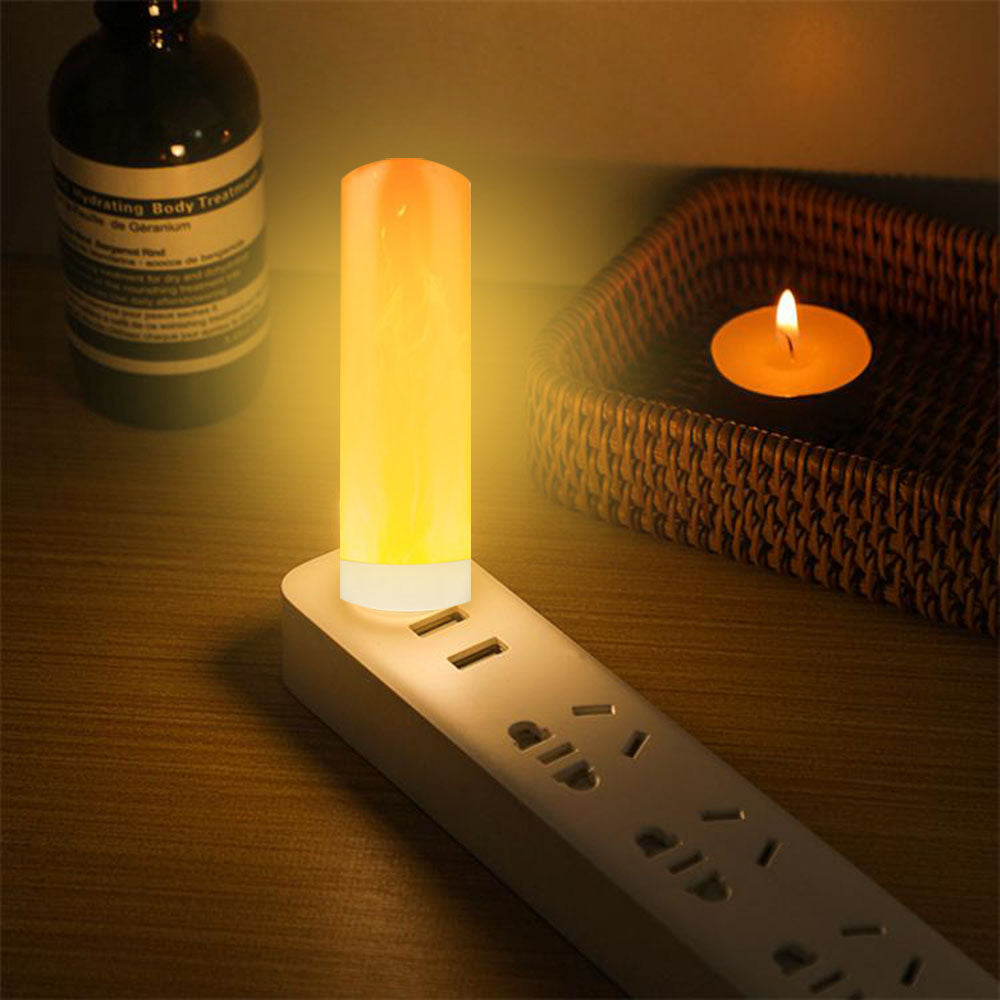 USB LED Flame Effect Light for Desk Bedroom and Home Room Decor view 7