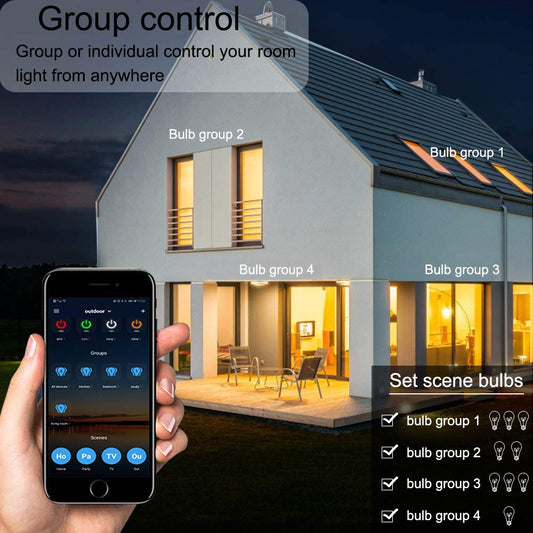 E12 E14 Bluetooth Smart LED Chandelier Candle Light Bulb for Home