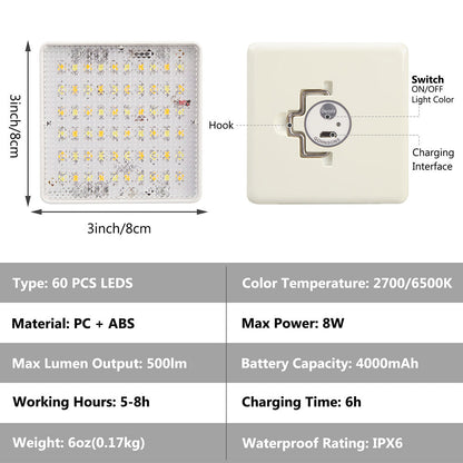 LED Camping Lantern Rechargeable Portable Tent Light for Camping view 4