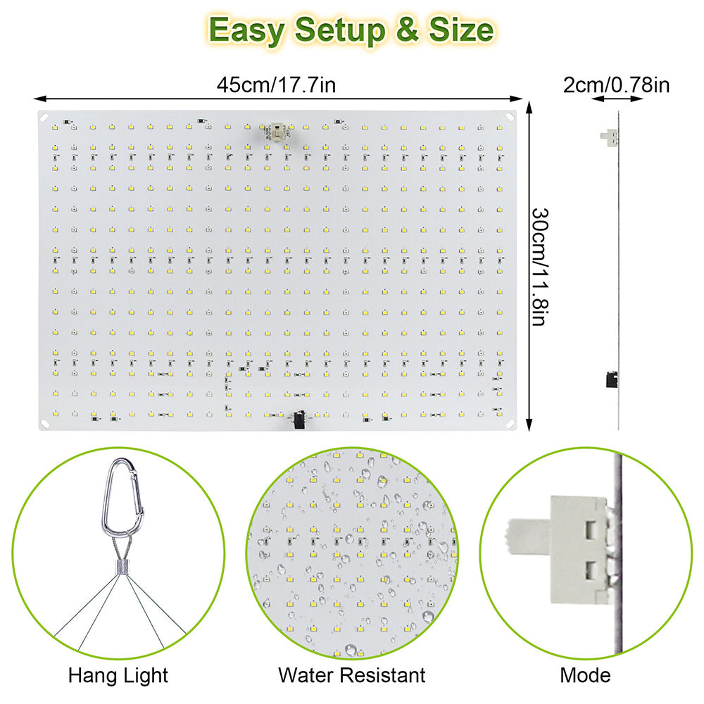 LED Grow Light Full Spectrum for Indoor Plants Seedlings and Herbs view 5