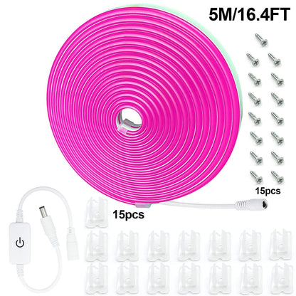 Waterproof Touch Switch Dimmable LED Neon Strip Light for Room Decor view 4
