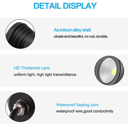 10W 12V Waterproof LED Underwater Flood Light for Garden and Patio view 5