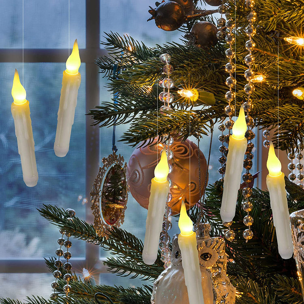 LED Flameless Taper Flickering Candles for Home Table and Party Decor view 6