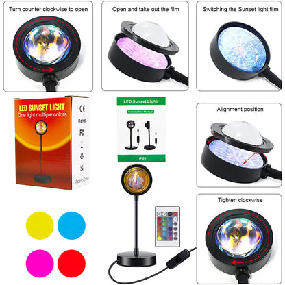 Sunset Projection Lamp for Bedroom Photography and Room Decor view 4