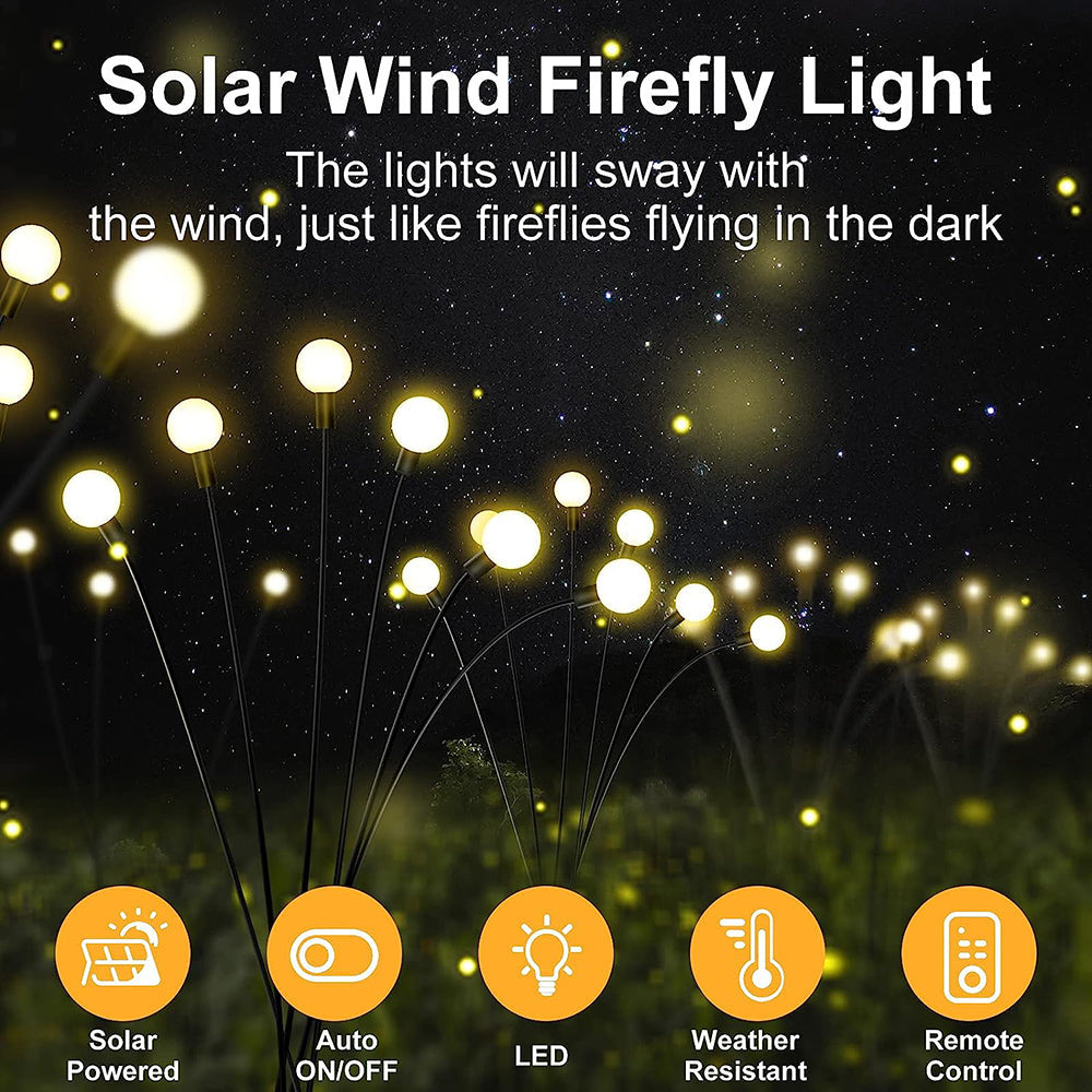 Solar Powered Firefly Lights for Garden Yard and Patio Decor view 5