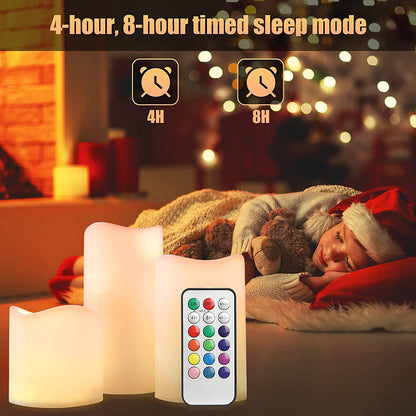 Flameless LED Candles Light for Home Table Mantel and Party Decor view 5