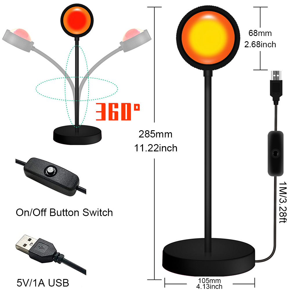 Sunset Projection Light 4 in 1 Lamp for Bedroom Ceiling and Room Decor view 11