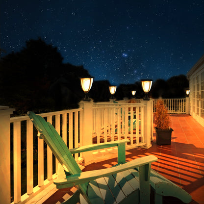 3 in 1 Solar Post Light Photocell Wall Lights for Garden and Patio view 5