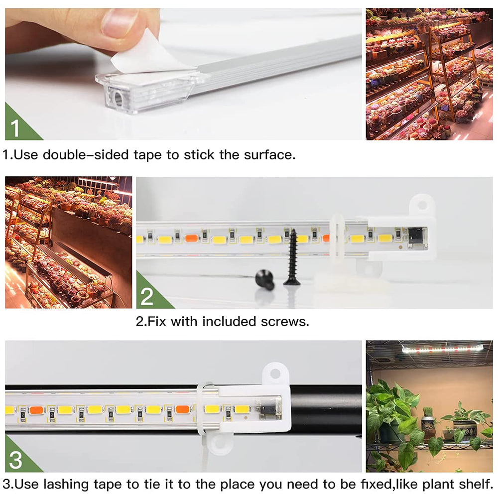 LED Grow Light Strips 3500K Full Spectrum Sunlight for Indoor Plants view 5