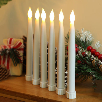 Flameless LED Taper Candles for Home Table Mantel and Party Decor view 5