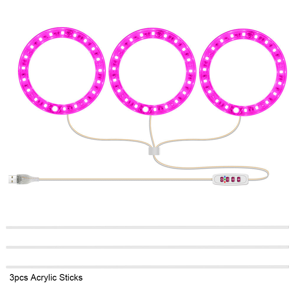 Full Spectrum USB LED Plant Grow Light Pink for Indoor Plants view 12
