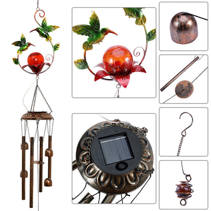 Solar Outdoor Wind Chimes Patio Lights for Garden Porch and Yard view 13