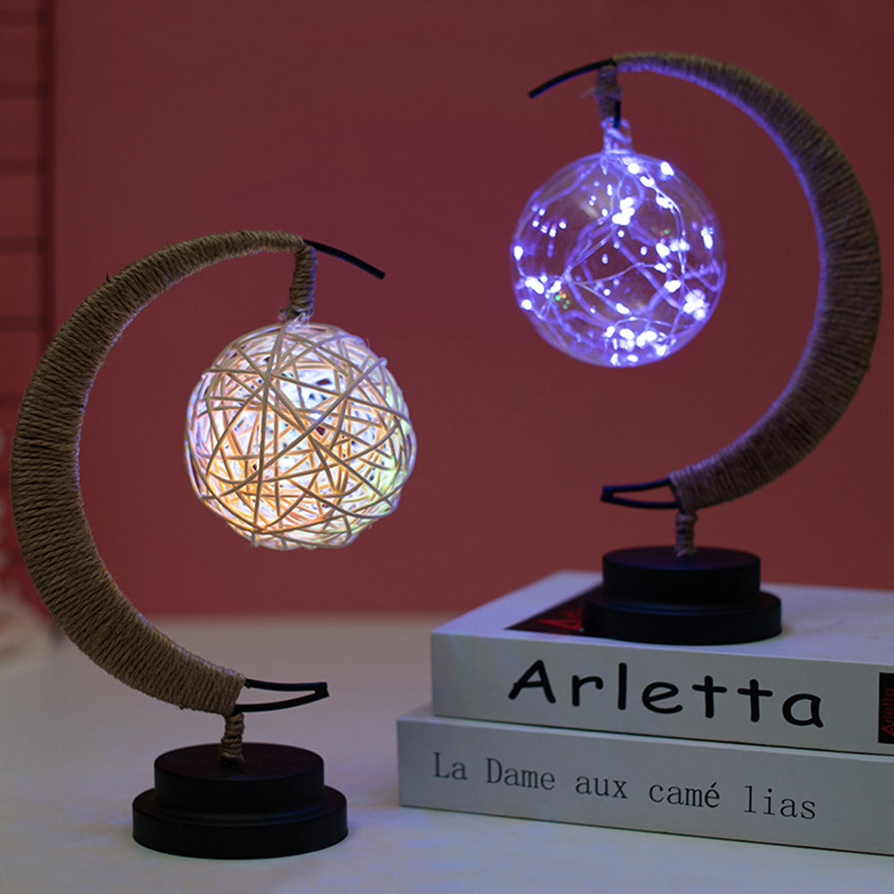 Glass Ball LED Night Light Lamp for Bedroom Hallway and Bathroom view 5