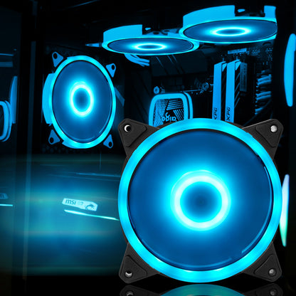 LED Computer Cooling Fan Double Light Ring for Gaming PC Cases view 5