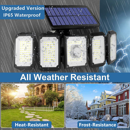 Outdoor Motion Sensor Solar Lights with Remote Control for Garden Yard view 3