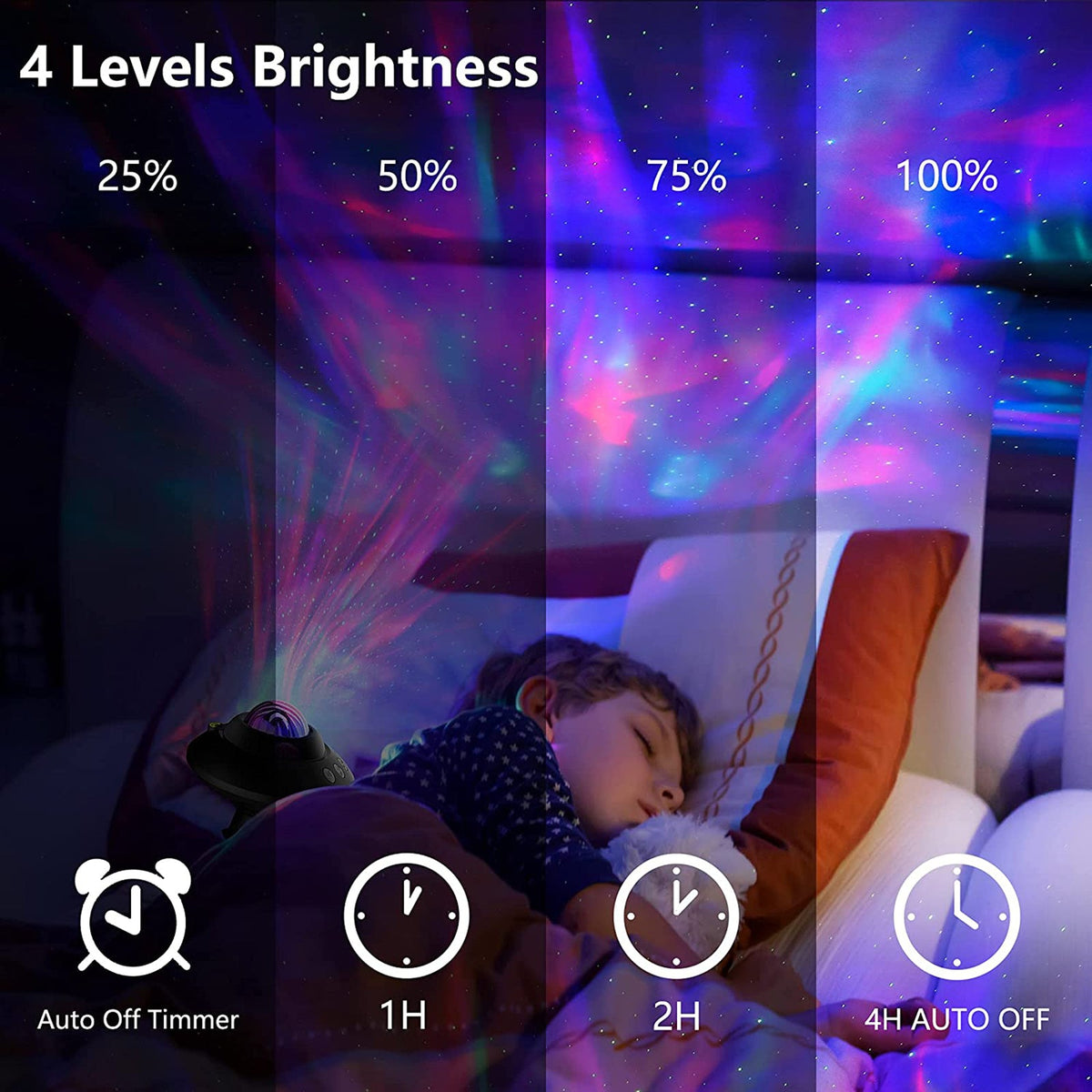UFO Aurora Star Projector Night Light Lamp for Bedroom Ceiling view 4