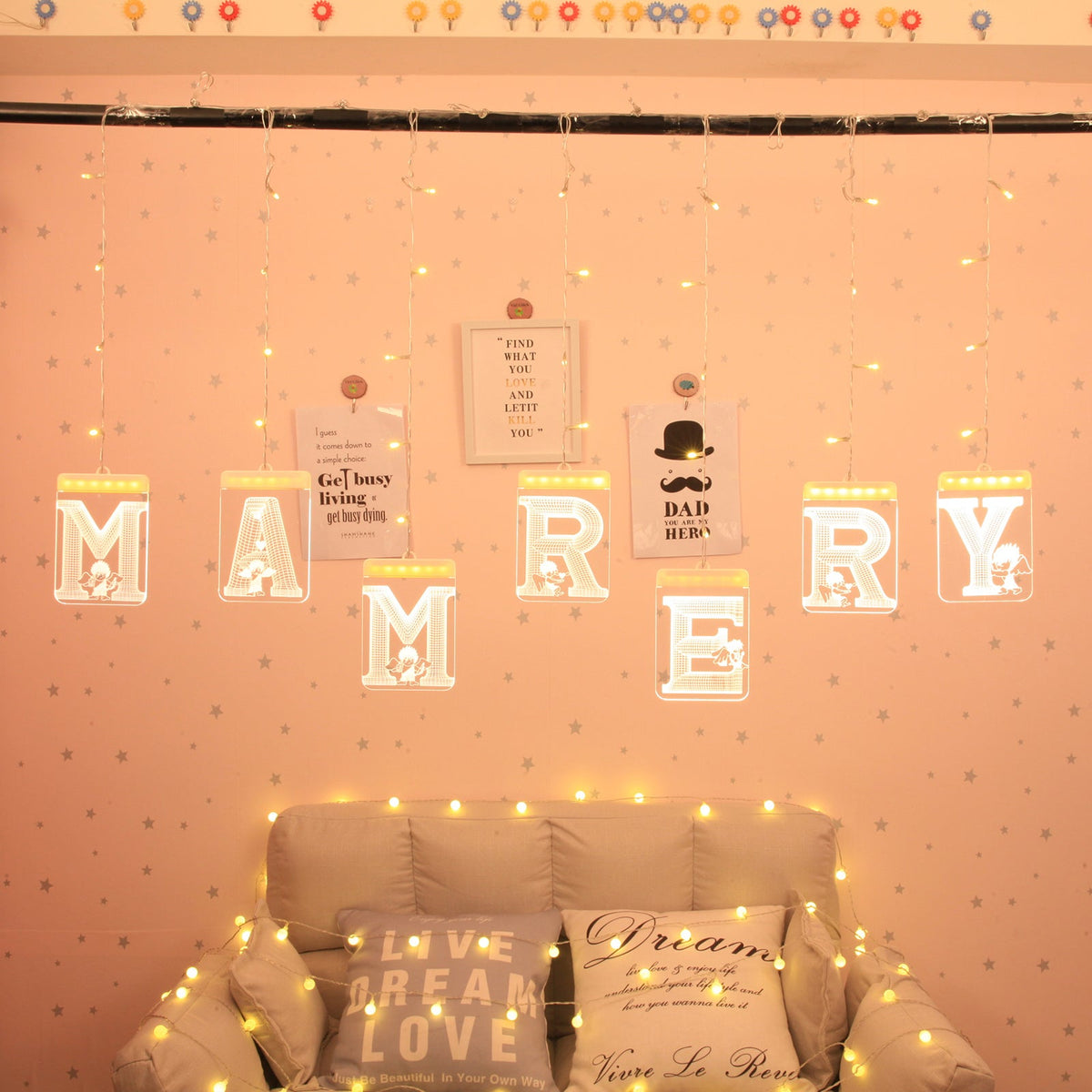 LED String Light USB Flameless Lamps for Bedroom and Party Decor view 5