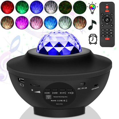 Starry Water Wave LED Projector Light with Bluetooth Music Player view 2