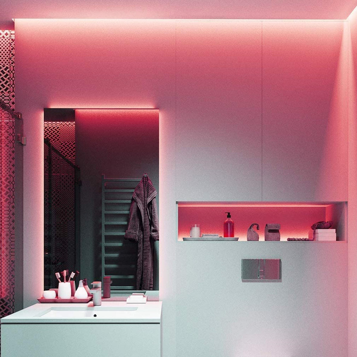 Waterproof Touch Switch Dimmable LED Neon Strip Light for Room Decor view 6