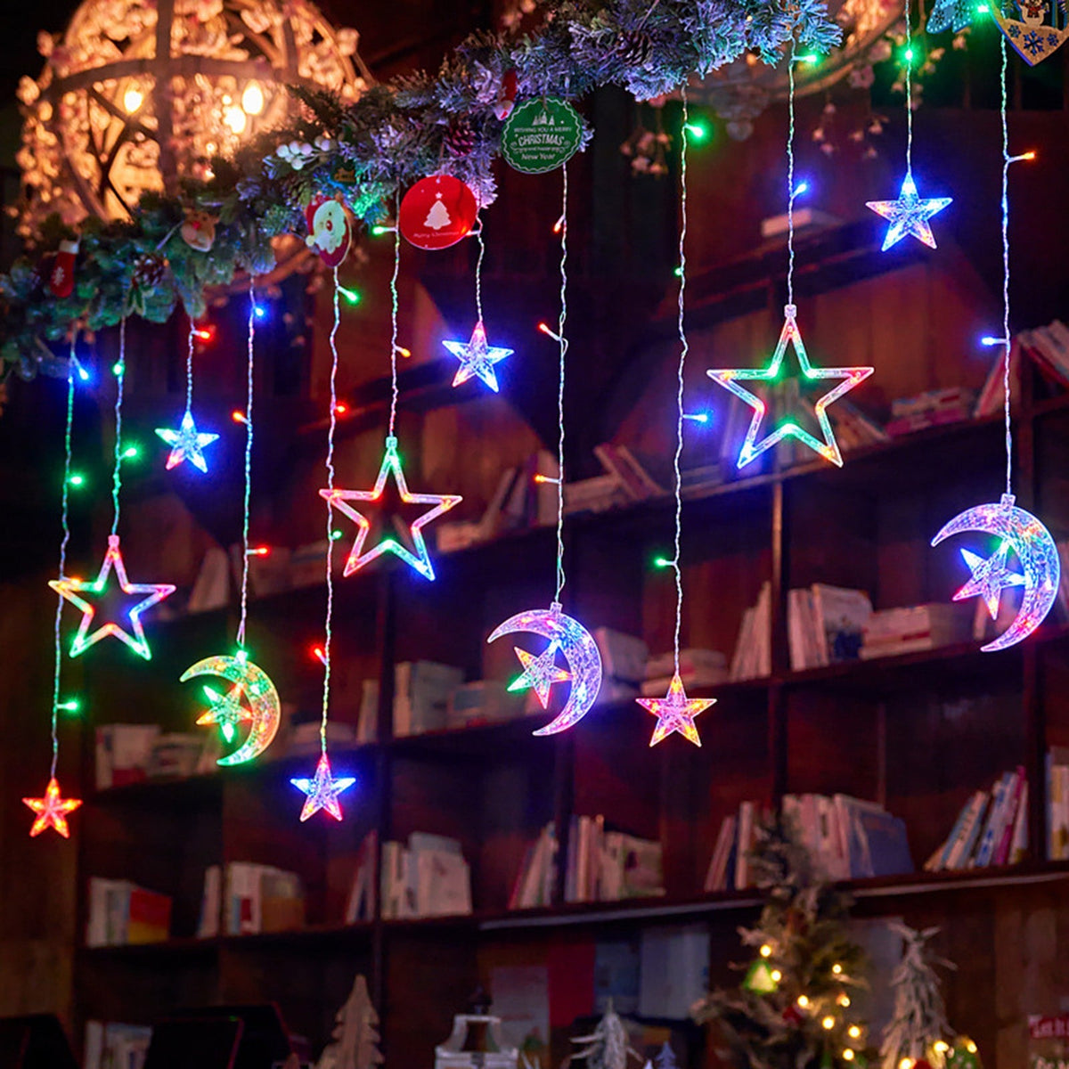 LED Curtain Icicle String Light 3M 126LEDs for Window and Party Decor view 7