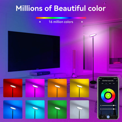 Smart Floor Lamp 2000 lm Ultra Bright Dimmable for Living Room view 6