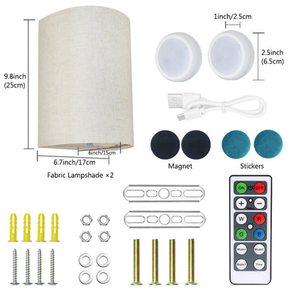 Magnetic Wireless Wall Sconce Lighting for Bedroom and Hallway view 6