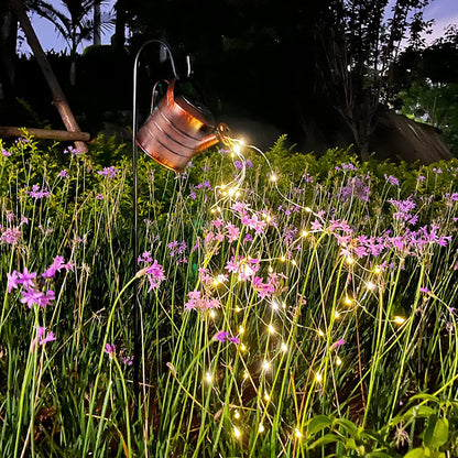 Watering Can with Waterfall Lights for Garden Yard and Patio Decor view 6
