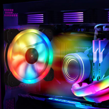 RGB Dreamcolor LED Computer Cooling Fan for Gaming PC Case Cooling view 8