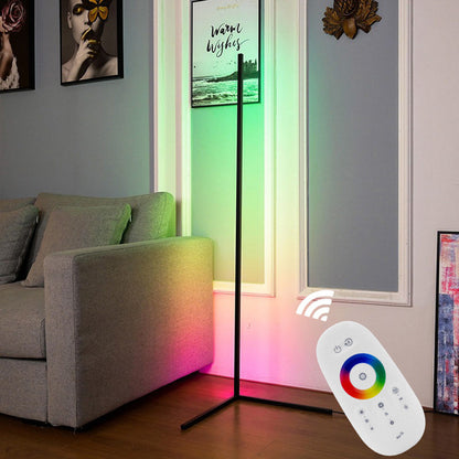LED Corner Floor Lamp RGB Lighting Dimmable for Living Room Corners view 4