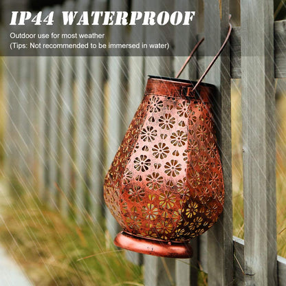 Solar Garden Lanterns Outdoor Hanging Lights for Patio Decor view 5