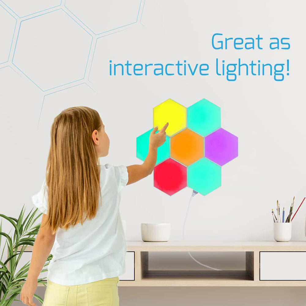 RGB Hexagon Wall Lights for Gaming Room Bedroom and Living Room view 11
