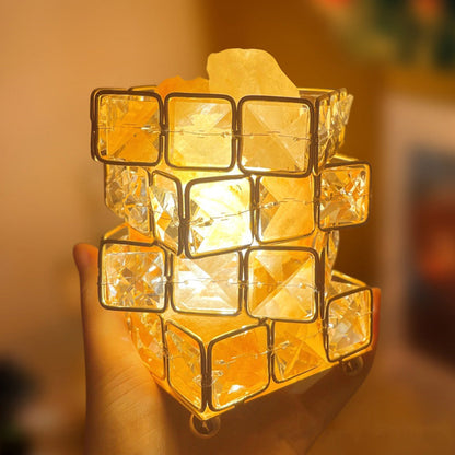 Crystal Night Light Table Lamp for Bedroom Nightstand and Desk view 8